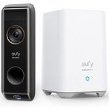 Eufy Dual 2 Pro 2K Draadloze Video Deurbel Uitbreiding - Accu - Zwart