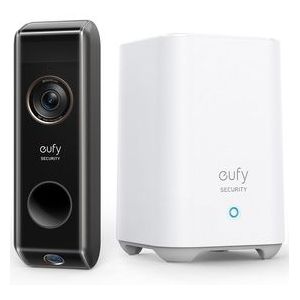 Eufy Dual 2 Pro 2K Draadloze Video Deurbel Uitbreiding - Accu - Zwart