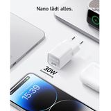 Anker 511 Nano 3 (30W) Fast Charge USB-C Adapter Wit