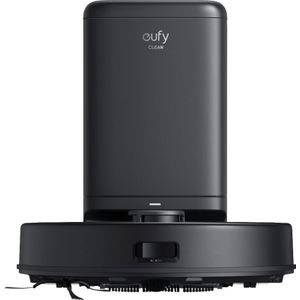 eufy Clean X8 Pro Auto-afvoerstation voor robotstofzuiger, Twin-Turbine™ vermogen 2 × 4000 Pa, actieve ontwarrende rolborstel en iPath™ lasernavigatie voor dierenharen op tapijten