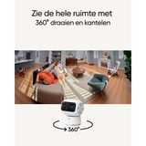 Eufy S350 4K Indoor Beveiligingscamera voor binnen - Bedraad - Wit