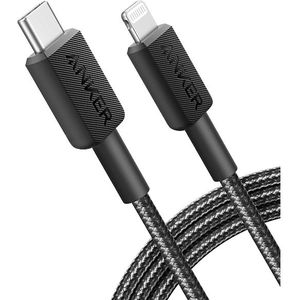Anker 322 Gevlochten MFi USB-C naar Apple Lightning Kabel 1.8M Zwart