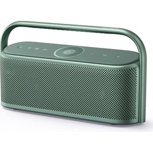 soundcore Motion x600 draagbare bluetoothluidspreker met draadloze Hi-Res-ruimtelijke audio, 50W-geluid, IPX7-waterdicht, 12 uur speeltijd, Pro EQ, ingebouwd handvat, AUX-in (Groen)