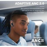 soundcore van Anker Liberty 4 NC draadloze oordopjes bluetooth met 98,5% ruisonderdrukking, adaptieve ruisonderdrukking voor oren en omgeving, Hi-Res-geluid, 50u-accu, draadloos opladen, Bluetooth 5.3