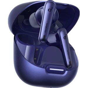 soundcore van Anker Liberty 4 NC draadloze oordopjes bluetooth met 98,5% ruisonderdrukking, adaptieve ruisonderdrukking voor oren en omgeving, Hi-Res-geluid, 50u-accu, draadloos opladen, Bluetooth 5.3