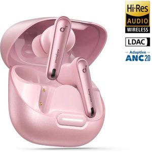 soundcore van Anker Liberty 4 NC draadloze oordopjes bluetooth met 98,5% ruisonderdrukking, adaptieve ruisonderdrukking voor oren en omgeving, Hi-Res-geluid, 50u-accu, draadloos opladen, Bluetooth 5.3