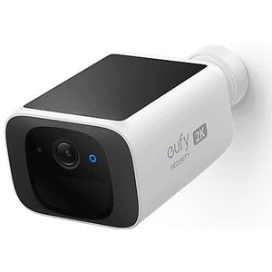 Eufy Security S220 SoloCam, zonnebeveiligingscamera, draadloze buitencamera, altijd stroom, resolutie van 2k, draadloos, 2,4 GHz wifi, geen maandelijkse kosten