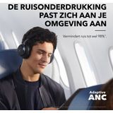 Soundcore - Space One - Draadloze Over-ear Koptelefoon - Zwart - Bluetooth 5.3 - Active Noise Cancelling