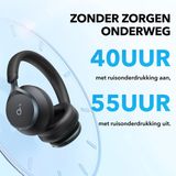 Soundcore - Space One - Draadloze Over-ear Koptelefoon - Zwart - Bluetooth 5.3 - Active Noise Cancelling