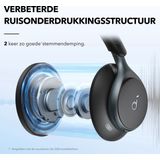 Soundcore - Space One - Draadloze Over-ear Koptelefoon - Zwart - Bluetooth 5.3 - Active Noise Cancelling