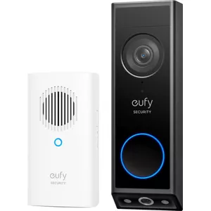 Eufy - E340 - Draadloze Video Deurbel - Zwart - Inclusief Chime