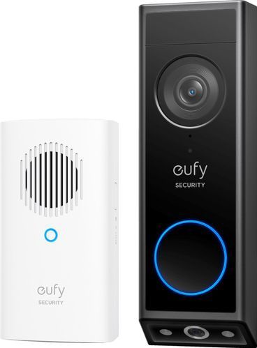 Eufy E340 2K Draadloze Video Deurbel Inclusief Chime - Accu - Zwart