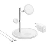Anker - MagGo 15W 3-in-1 Draadloze Oplader - Geschikt voor Apple-apparaten