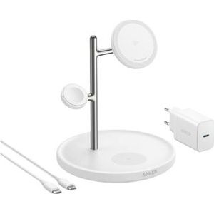 Anker - MagGo 15W 3-in-1 Draadloze Oplader - Geschikt voor Apple-apparaten