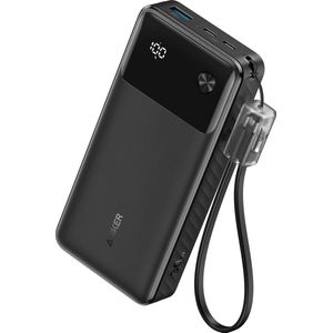 Anker Draagbare Oplader 20000 mAh - 30W - USB-C - Zwart