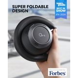 soundcore by Anker Space One Pro Draadloze Over-ear Koptelefoon Zwart - Headphones - Active Noise Cancelling, Multipoint Connection, 60 uur Accuduur, Bluetooth 5.3, LDAC, Hi-Res Certified, klein opvouwbaar