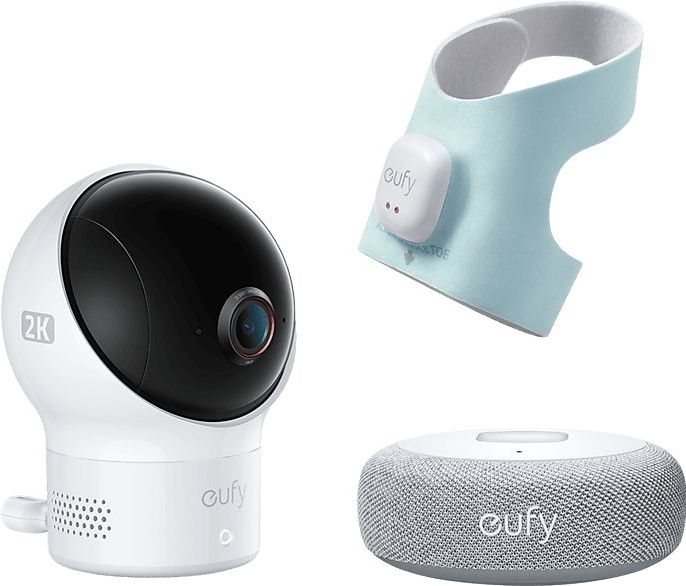 Eufy - S340 - Smart Sock Babyfoon - 2.4 GHz Wi-Fi - Houdt Slaappatronen en Hartslag Bij
