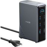 Anker Prime Oplaadstation, 14-poorts met maximaal 160 W uitgangsvermogen, snelle 10 Gbps gegevensoverdracht, Real-Time Smart Interface, audio- en ethernetpoorten, twee 4K-schermen voor Dell,en meer