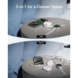 Anker - MagGo 3-in-1 Draadloze Oplader - Wit - 15W