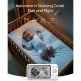 Eufy E20 Babyfoon - Baby Monitor - 2K HD Resolutie - Wit