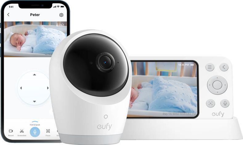 Eufy - E21 - Babyfoon - Hybride Wi-Fi - Draagbare Camera met Batterij