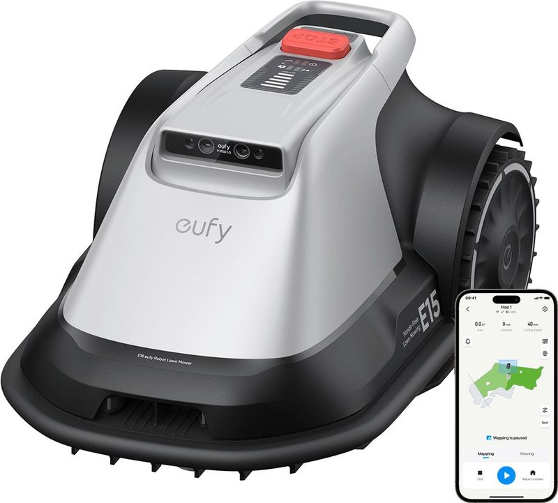 Eufy - Robot Grasmaaier E15 - Automatisch - Voor Tuinen Tot 800m2