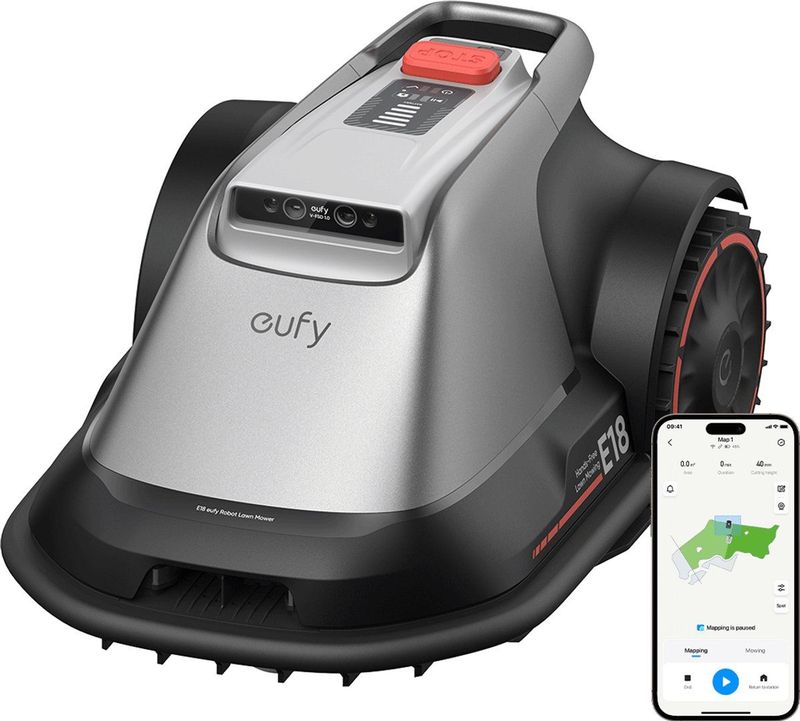 Eufy E18 Robotgrasmaaier Batterij/Accu Zwart, Grijs