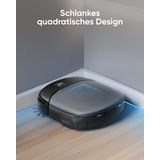 eufy Clean S1 HydroJet Robot Stofzuiger met Moppfunctie, All-in-One Station, Revolutionair Reinigingssysteem, Altijd Schone Mop, Auto Lift Mop, Slimme Obstakeldetectie, voor Huisdierharen.