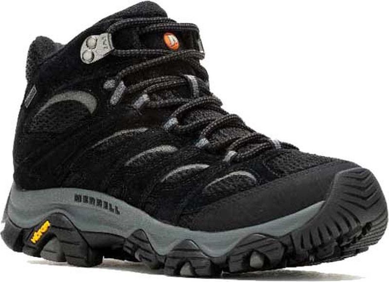 Merrell - Moab 3 Mid - Wandelschoenen - Grijs - Suède Leder en Mesh - Waterdicht GORE-TEX