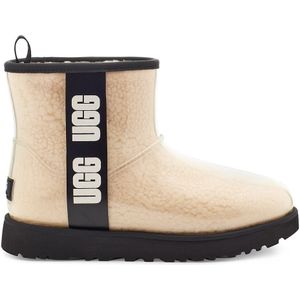 UGG Classic Clear Mini, enkellaars dames, Naturel/zwart, 40 EU