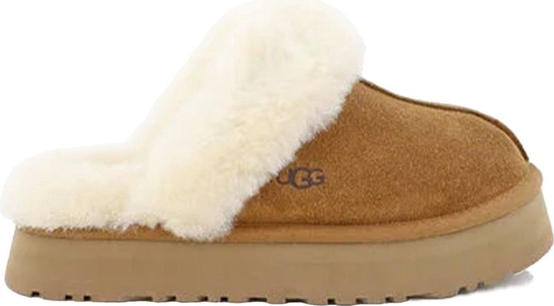 UGG W Disquette Dames Sloffen Chestnut