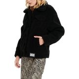 UGG - Frankie - Fleece Jas - Zwart - 100% Polyester - Met Klepzakken