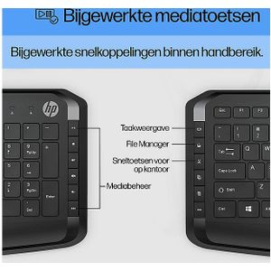 HP 200 draadloos toetsenbord en muis zwart - Azerty