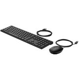 HP Wired Desktop 320MK Mouse and Keyboard toetsenbord Inclusief muis Kantoor USB Zwart