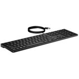 HP 320K Wired Keyboard toetsenbord Kantoor USB Zwart