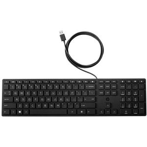 HP 320K Wired Keyboard toetsenbord Kantoor USB Zwart