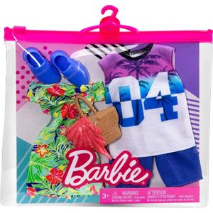 Poppenkleding compatibel met Barbie-kleding, inclusief 6