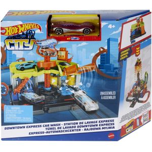 Hot Wheels City Centrum Express Autowasstraat Speelset