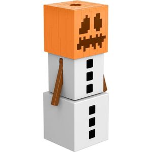 Minecraft - Fusion figuren - Sneeuwgolem figuur - Set met groot pixelachtig figuur om te bouwen - Trouw aan het videospel - Cadeau vanaf 6 jaar, HDV54