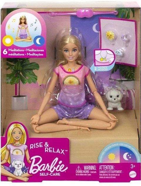 Mattel HHX64 - Barbie - Self Care - Rise & Relax Meditations Barbie