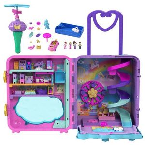 Polly Pocket - Pollyville Resort Rolkoffer - Speelfigurenset