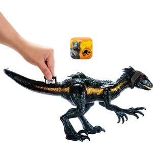 Mattel Jurassic World Opsporen en Aanvallen Indoraptor Actiefiguur, dinosaurusspeelgoed
