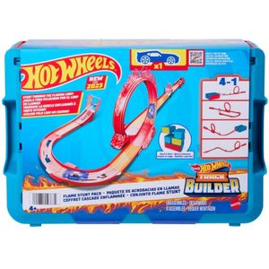 Hot Wheels Track Builder - Vlammenstunt set - Racebaan