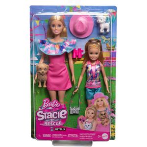 Barbie en Stacie to the Rescue - Zomeravontuur - Met twee puppy's - Barbiepop
