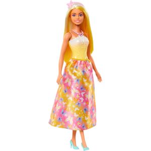 Barbie Puppe Barbie Royal-Puppe mit farbenfrohem Haar mit Strähnchen