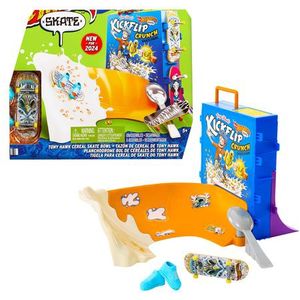 Hot Wheels Tony Hawk Skate mueslikom met 1 exclusief vingerboard en afneembare skateschoenen voor vingers, opslag inbegrepen, kinderspeelgoed, vanaf 4 jaar, HTP09