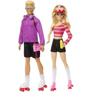 Barbie: Barbie en Ken vieren 65-jarig jubileum als duo op rolschaatsen.