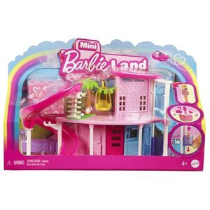 Barbie Mini BarbieLand HYF45 - Mini verrassingsdroomvilla - ca. 4 cm - meubels en accessoires - lift en zwembad - 4 jaar +