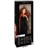 Mattel® Anziehpuppe Barbie Signature Basics Puppe Modell 4 - Rote Haare, schwarzes Kleid