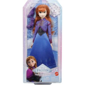 Mattel Disney Frozen Beweegbare Anna-pop Met Accessoires Paars